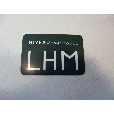 Autocollant niveau LHM