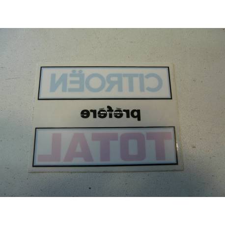 Autocollant lunette AR. vertical