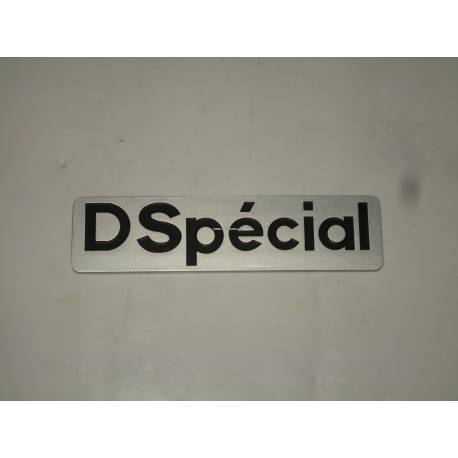 D SPECIAL label