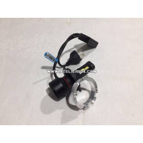 Ampoule  LED  code/phare avec adaptateur