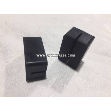 jeu de 2 caoutchouc fendu support silencieux central