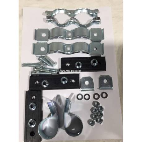 Kit de fixation complet échappement AR avec visserie