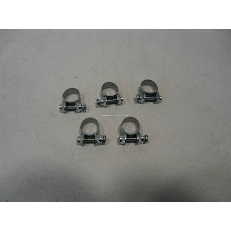 Jeu de 5 colliers pour durite d'essence