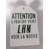 Hydraulic tank sticker